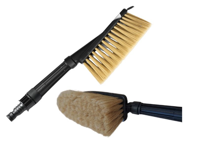 Szczotka z gumowym rantem