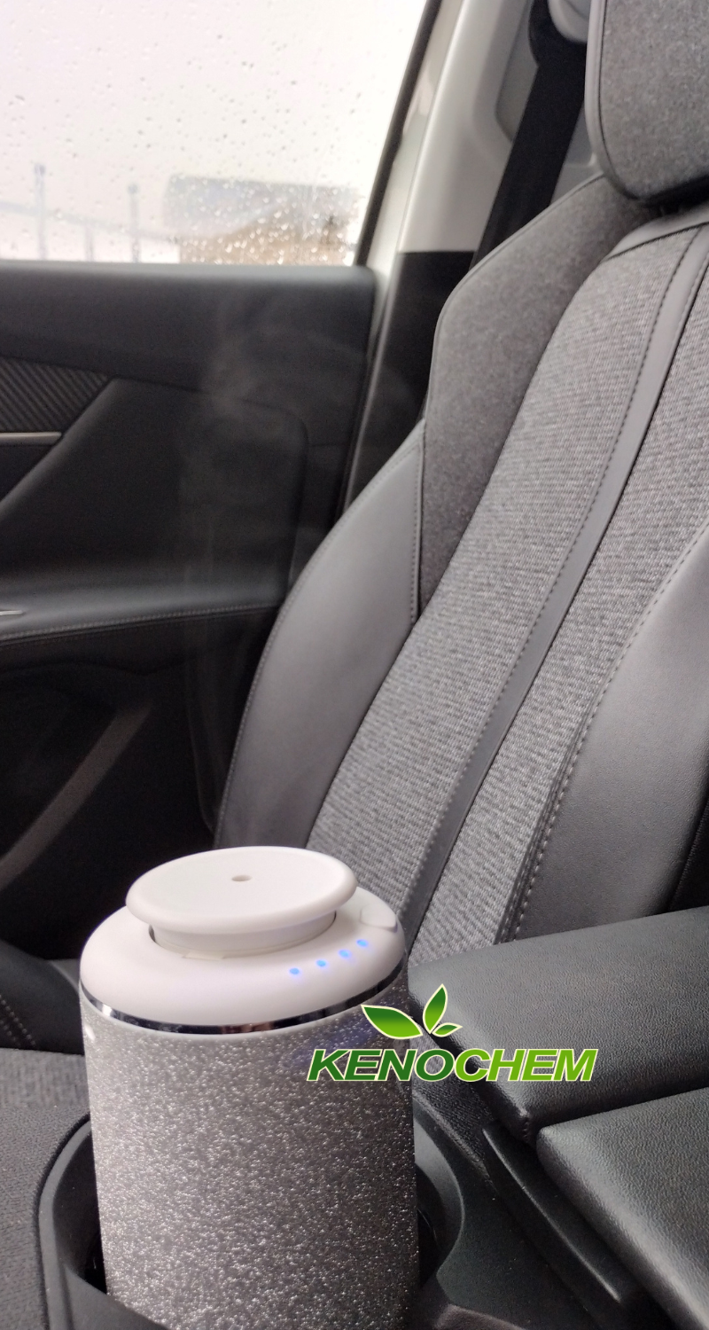 elektryczny dyfuzor zapachowy do samochodu na olejki eteryczne BIAŁY