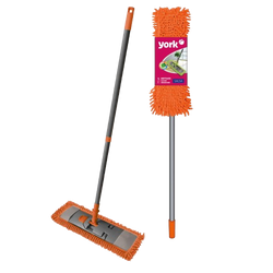 York Mop SALSA 43cm - płaski z mikrofibry pomarańczowy