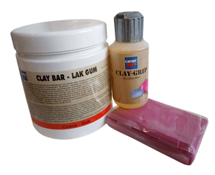 Cartec GLINKA RED 200gr - komplet do czyszczenia samochodu