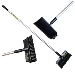 Vikan Zestaw szczotka 70479 do kostki brukowej + kij 1,26m