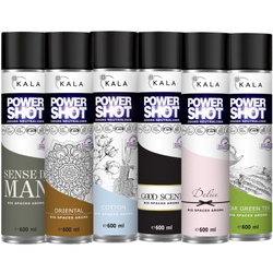 ZESTAW Neutralizatorów powietrza KALA POWER SHOT 6X 600ml