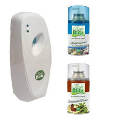 FreshBlitz Zestaw Dozownik + 2 Wkłady Patchouli i Mediterranean