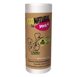 York Ściereczki Wielorazowe Bawełna 30 szt. Eco Natural