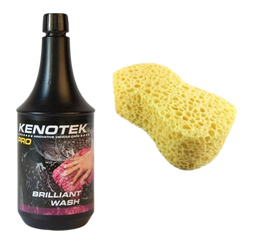 Kenotek BRILLIANT WASH 1L - szampon do mycia auta + gąbka