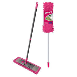 York Mop SALSA 43cm - płaski z mikrofibry różowy