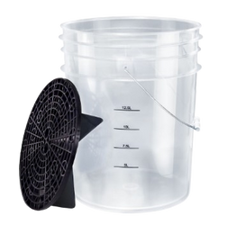 Wiadro detailingowe Przeźroczyste 20L + separator