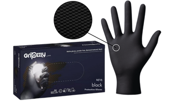 Zarys GRIPZZLY M - grube rękawiczki jednorazowe nitrylowe