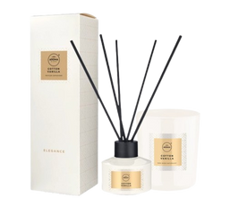 Aroma Zestaw Patyczki zapachowe + Świeca - Cotton Vanilla