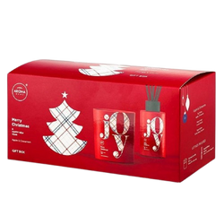 Aroma JOY Jabłko & Cynamon - zestaw patyczki świeczka zapach