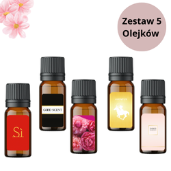 Zestaw olejków do dyfuzora 5x10ml - zapach damskich perfum