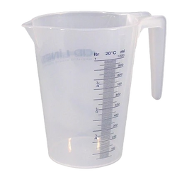 Miarka płynów 1L - dozowanie chemii plastikowa menzurka