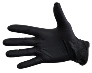 Rękawiczki NITRYLOWE 100 szt. L - czarne jednorazowe