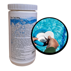 Bassau Chlor Tab 200g x5 - duże tabletki z chlorem do basenu