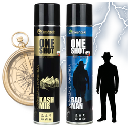 Zestaw Freshtek ONE SHOT 2 x 600ml | Kaszmir & Bad Man