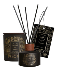 Aroma Zestaw Patyczki zapachowe + Świeca Czarna Róża Paczula