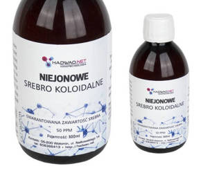 NanoAg 300ml Niejonowe nano srebro koloidalne 50 ppm