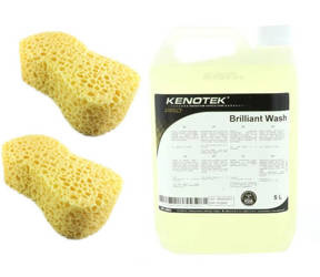 Kenotek BRILLIANT WASH 5L - szampon do mycia auta + 2x gąbka