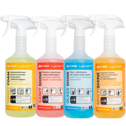 Eco Shine Zestaw 4x1L - uniwersalny zestaw do czyszczenia