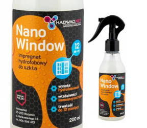 Nano Window 200 ml Impregnat do szkła hydrofobowy sposób na Czyste i Lśniące Okna