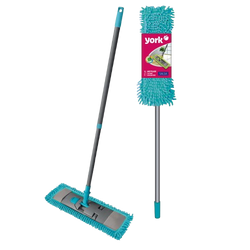 York Mop SALSA 43cm - płaski z mikrofibry niebiseki
