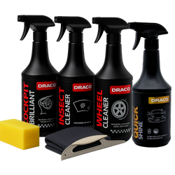 Draco Zestaw kosmetyków samochodowych 4x750ml + akcesoria