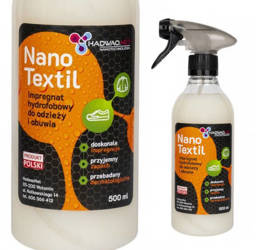 Nano Textil Impregnat do butów odzieży i tekstyliów 500ml Impregnacja dachów Cabrio