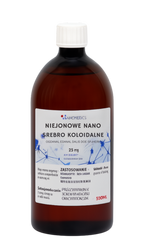 NanoAg 1L - niejonowe nano srebro koloidalne 50 ppm