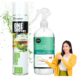 Zestaw AROMA Odourco 500ml & Zielona Herbata Freshtek