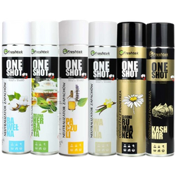 Zestaw nr 9 Freshtek ONEShot 6X600ml - zestaw odświeżaczy