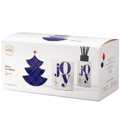 Aroma JOY Pomarańcza & Goździki - zestaw patyczki świeczka