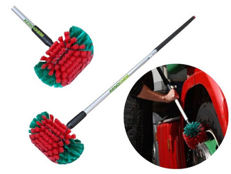 Vikan Zestaw szczotka do felg w busach 545252 + kij 1,5m