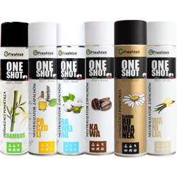 Zestaw Freshtek ONE SHOT 600ml odświeżacz powietrza - Neutralne