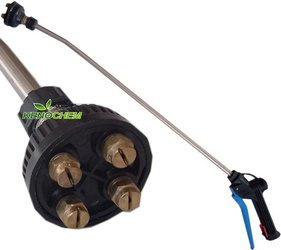 Lanca pianowa do oprysku stalowa 60cm 4 dysze