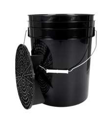 Wiadro detailingowe czarne 20L + separator