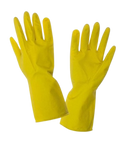 Rękawice gumowe gospodarcze -  rozmiar M żółte