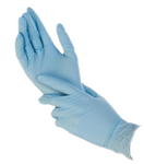 Rękawice NITRYLOWE A100 100 szt. M - niebieskie jednorazowe