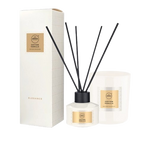 Aroma Zestaw Patyczki zapachowe + Świeca - Cotton Vanilla 
