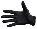 Rękawiczki NITRYLOWE 100szt M - Czarne Jednorazowe