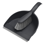 Zmiotka z szufelką COMPACT z gumą - miękkie włosie