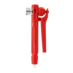 Kwazar - czerwona rękojeść do lancy z manometrem ORION Acid 