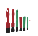 Vikan 556052 - komplet miękkich małych pędzelków detailing