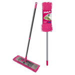 York Mop SALSA 43cm - płaski z mikrofibry różowy