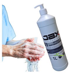 Jax15 Mydło Antybakteryjne Dezynfekujące w płynie do mycia rąk 1L delikatne nie wysusza